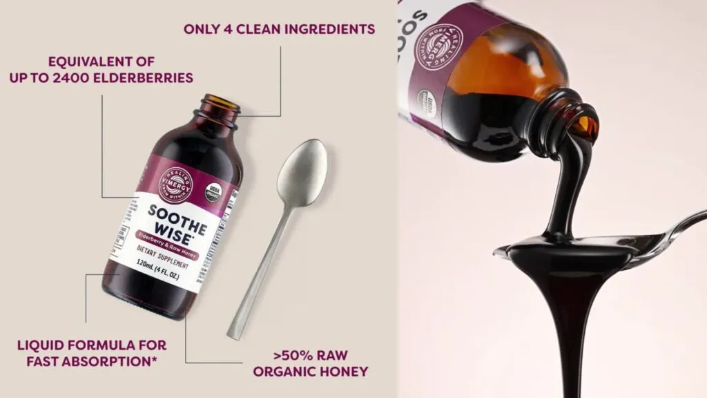 New Vimergy Elderberry Syrup Sooth Wise