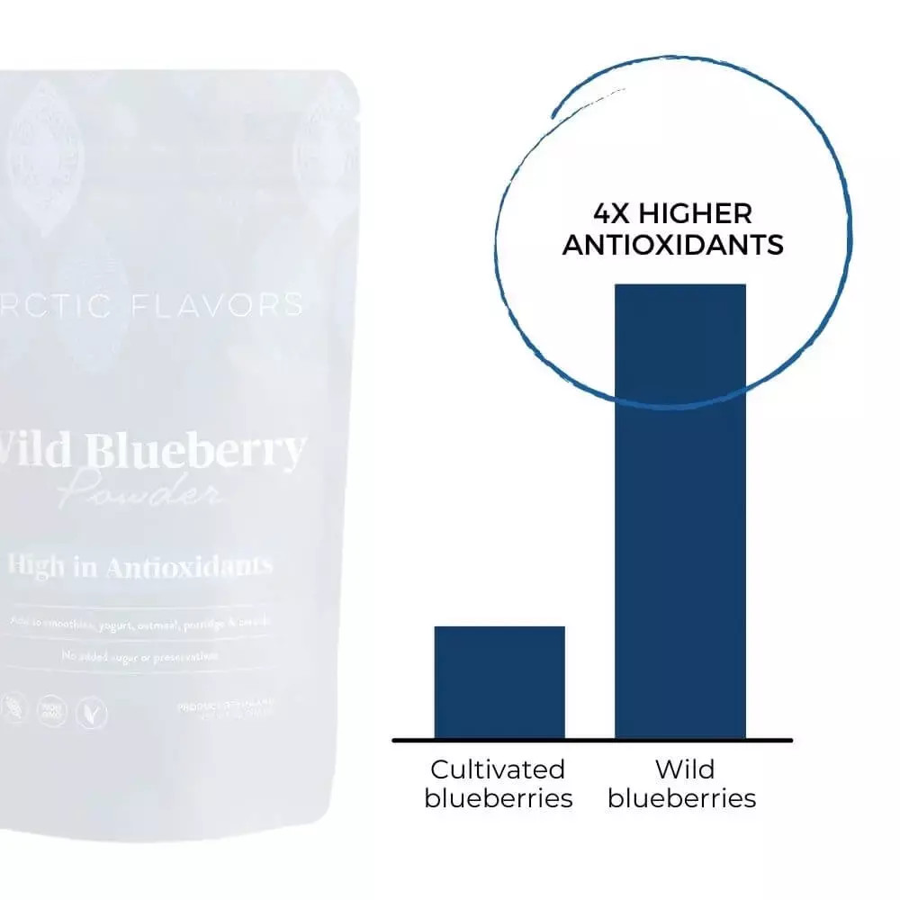 Wild Blue Berry 4x more powerful than cultivated berry