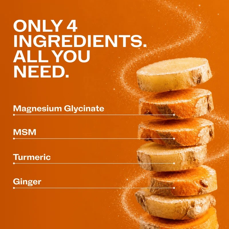 Vimergy Brain Body Flexagility contains only 4 ingredients - Zero fillers